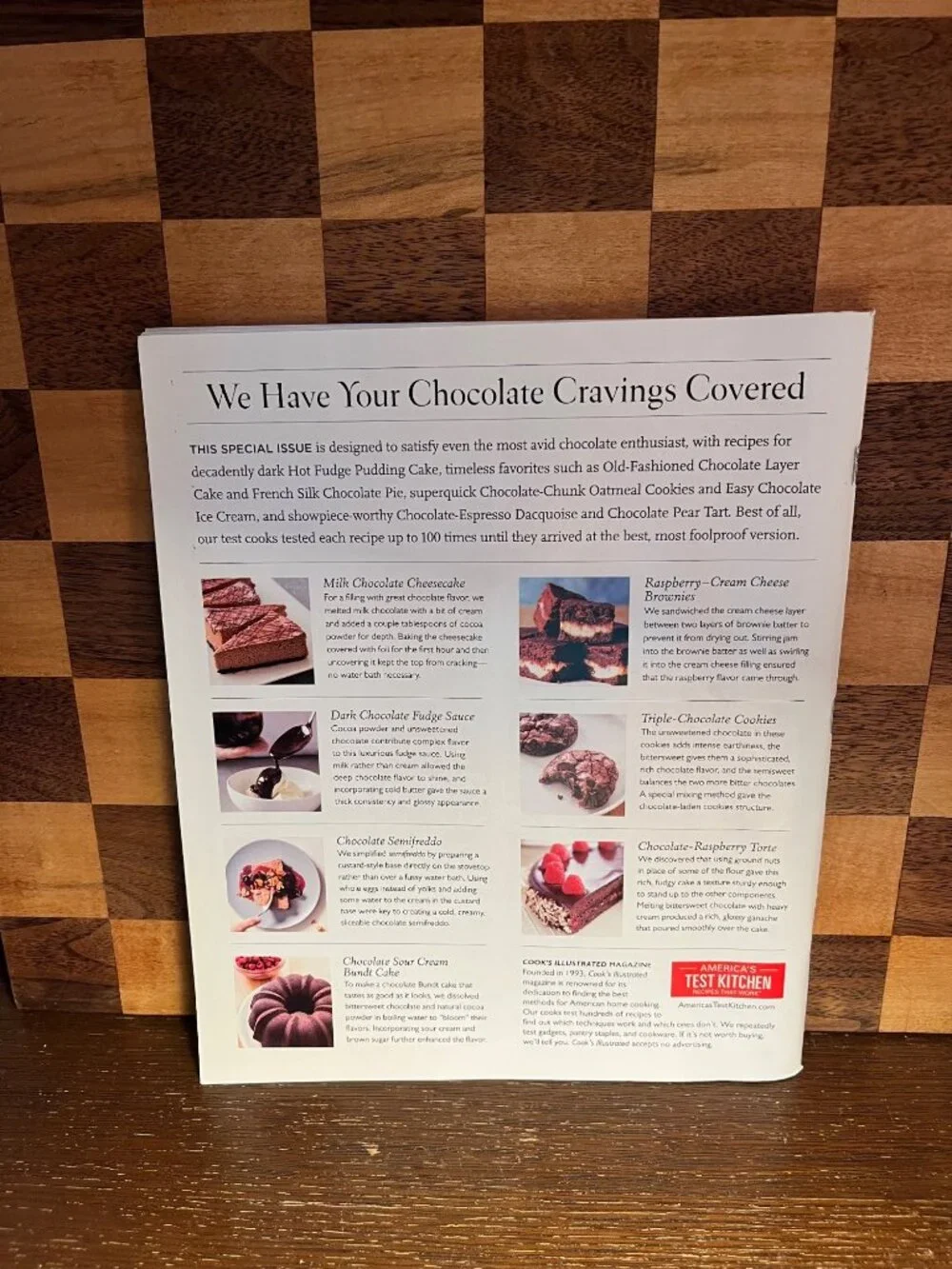 Cook’s All Time Best Chocolate Recipes Magazine A801